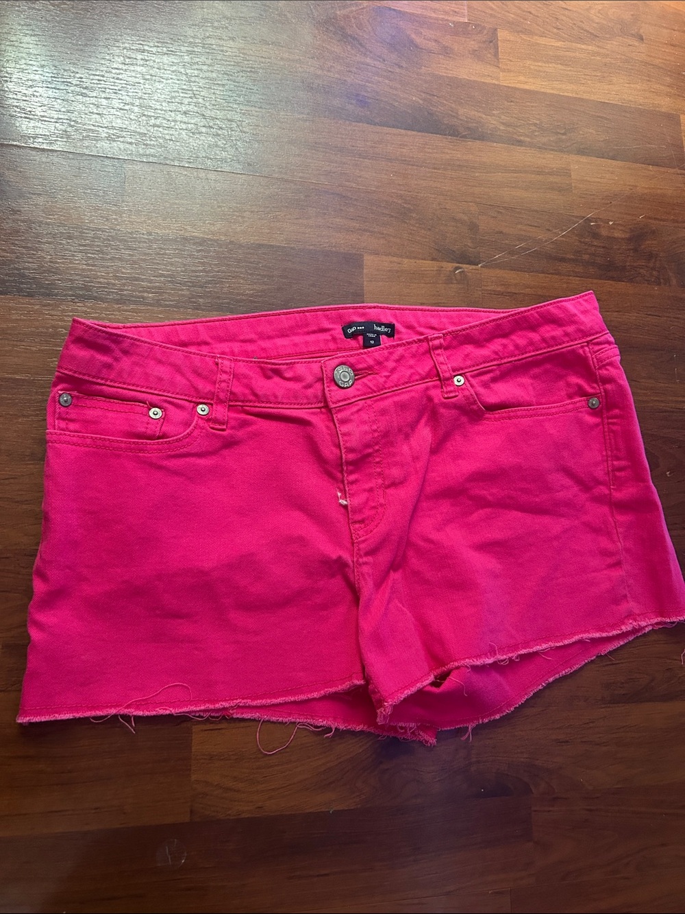GAP Hot Pink Denim Cutoff Shorts